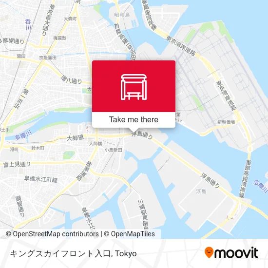 キングスカイフロント入口 map