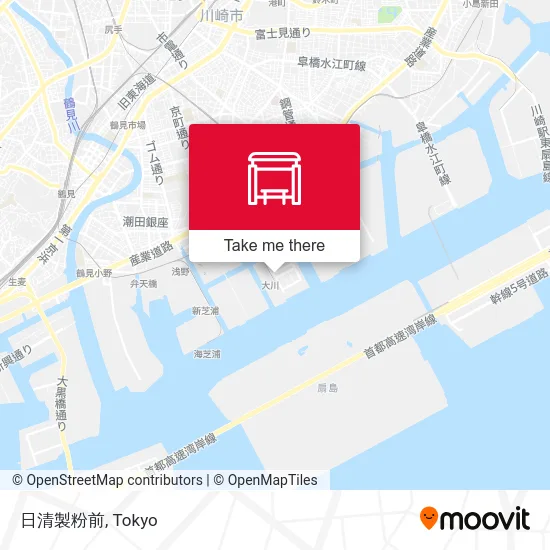 In front of Nisshin Seifun map