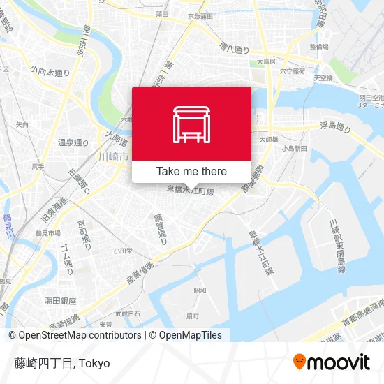 Fujisaki 4-chome map