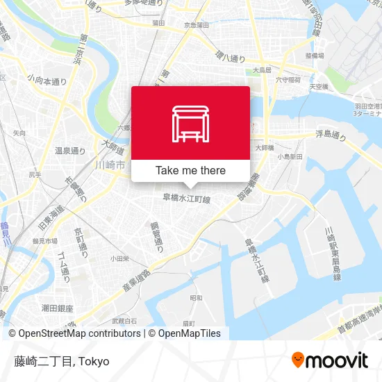 Fujisaki 2-chome map