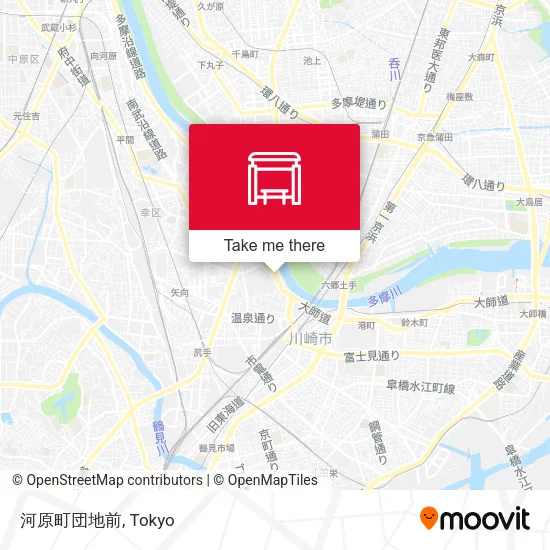 河原町団地前 map