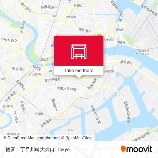 観音二丁目川崎大師口 map