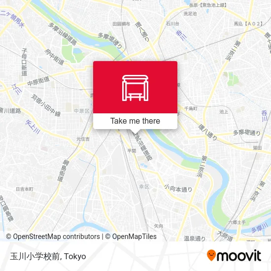 玉川小学校前 map