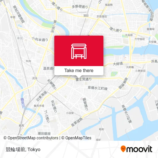 競輪場前 map