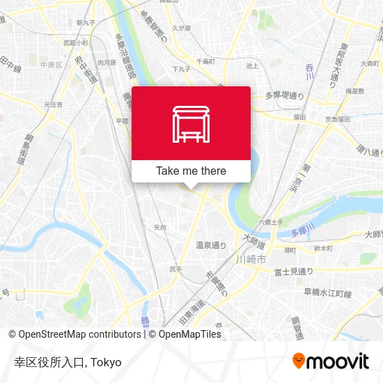 幸区役所入口 map