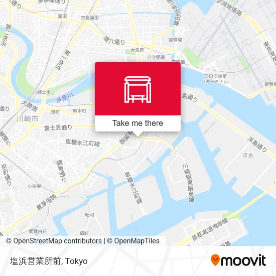 塩浜営業所前 map