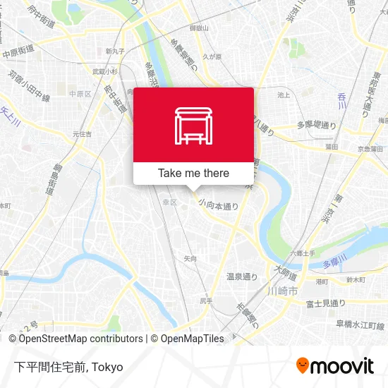 下平間住宅前 map