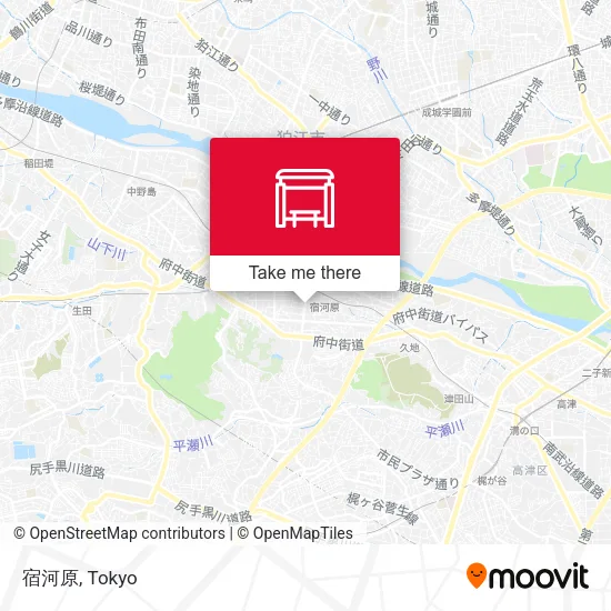 宿河原 map