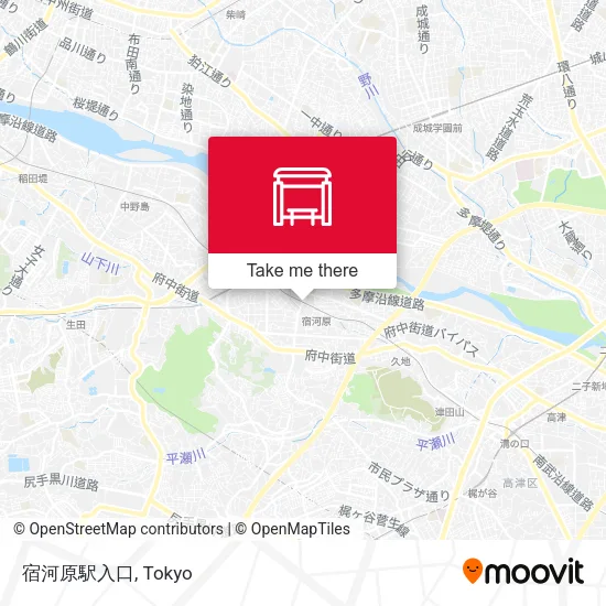 宿河原駅入口 map
