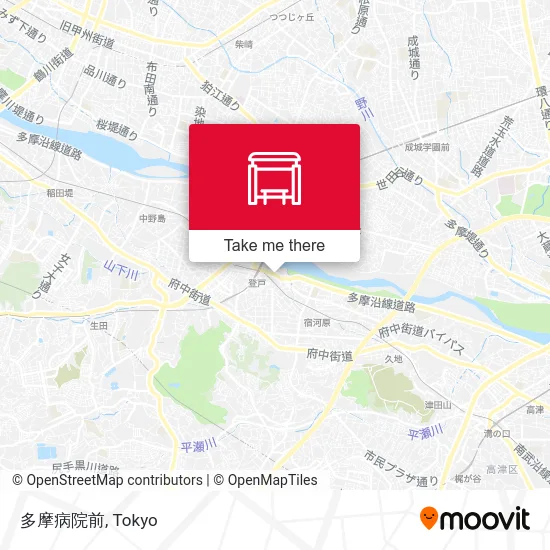 多摩病院前 map