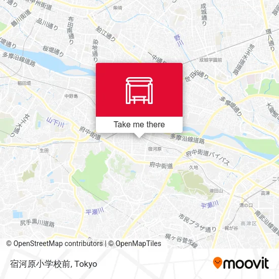 宿河原小学校前 map
