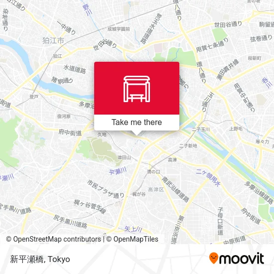 Shin-Hirase Bridge map