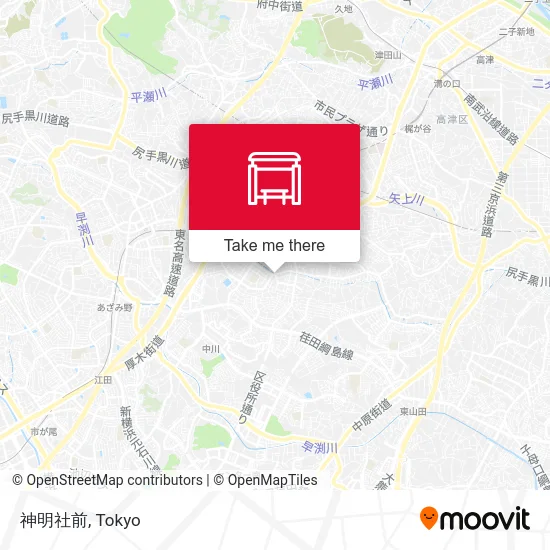 In front of Shinmei Shrine map