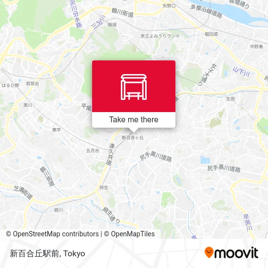 新百合丘駅前 map