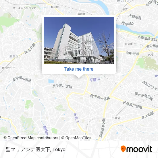 St. Marianna Medical University Lower map