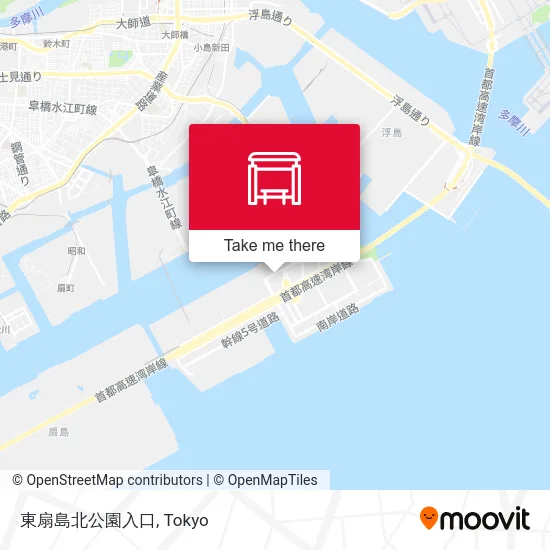 Higashi-Ogishima North Park Entrance map