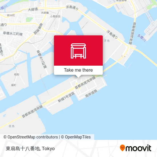 東扇島十八番地 map