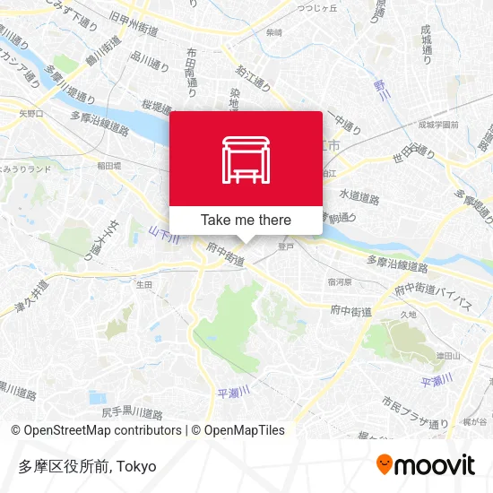 多摩区役所前 map