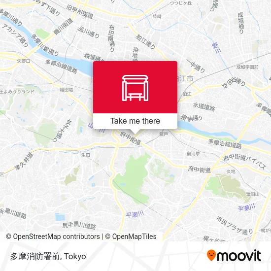 Tama Fire Station Front map