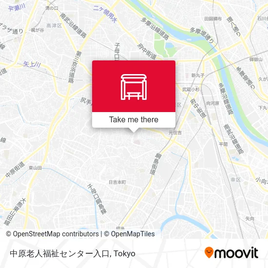 Nakahara Senior Welfare Center Entrance map