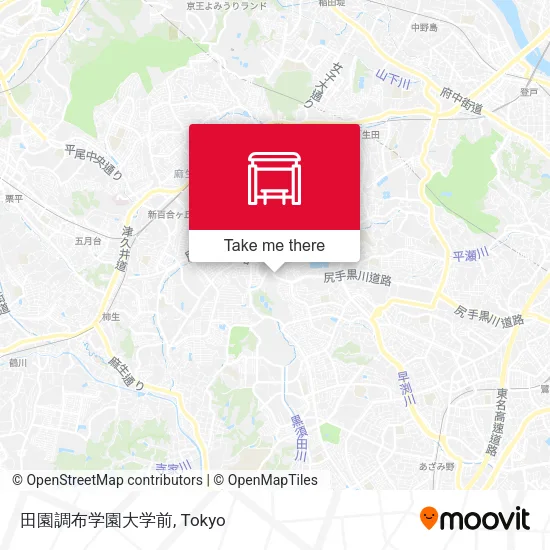 田園調布学園大学前 map