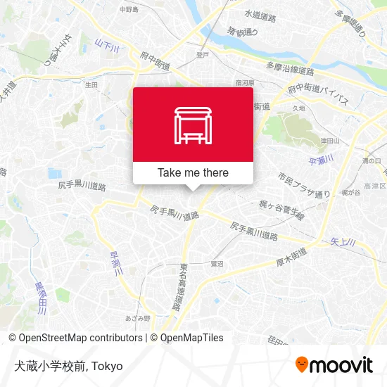 犬蔵小学校前 map
