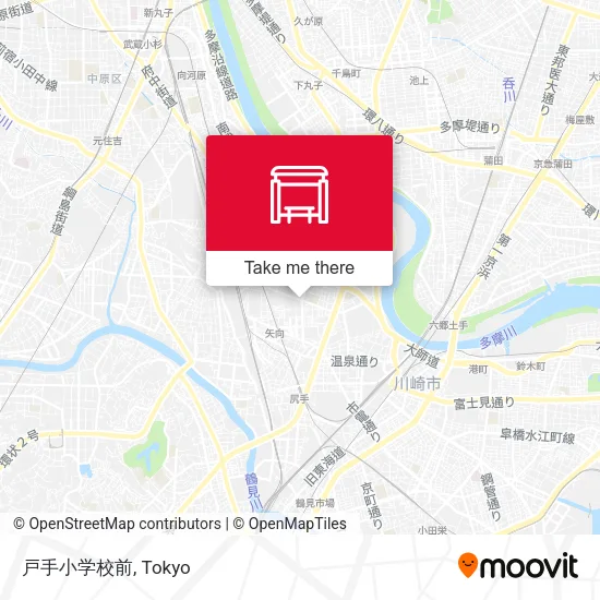 戸手小学校前 map