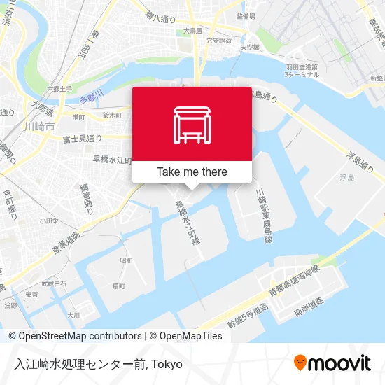 Iriezaki Water Treatment Center Front map