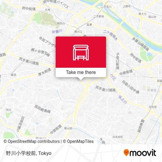 野川小学校前 map