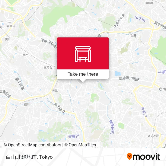 白山北緑地前 map