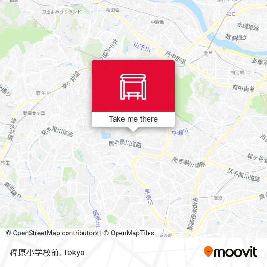 Hiebara Elementary School Front map