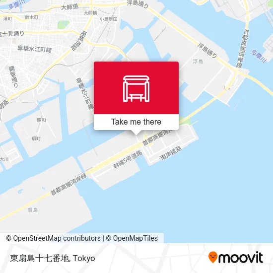 東扇島十七番地 map
