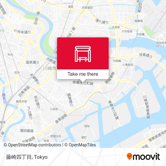 Fujisaki 4-chome map