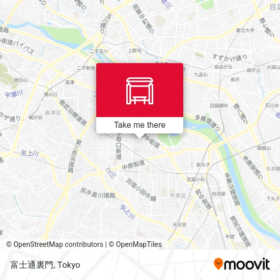 富士通裏門 map