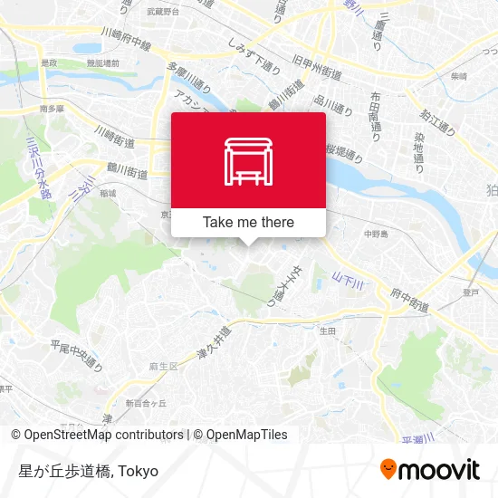 Hoshigaoka Footbridge map