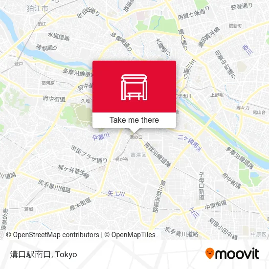 溝口駅南口 map