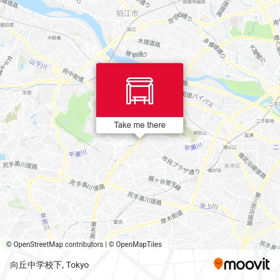 向丘中学校下 map