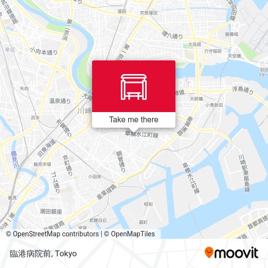 臨港病院前 map