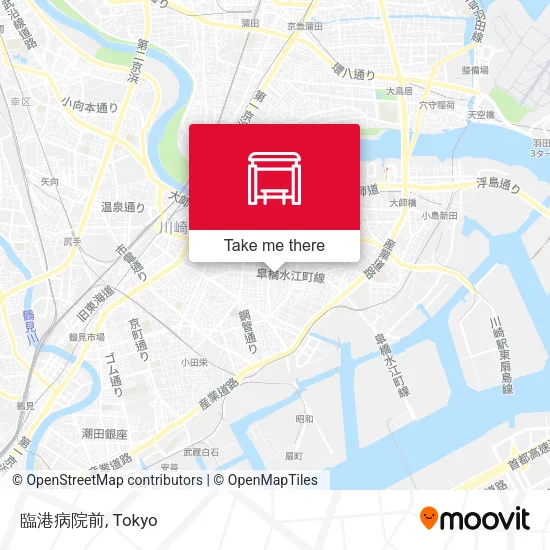 臨港病院前 map