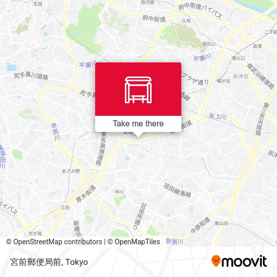 In front of Miyamae Post Office map