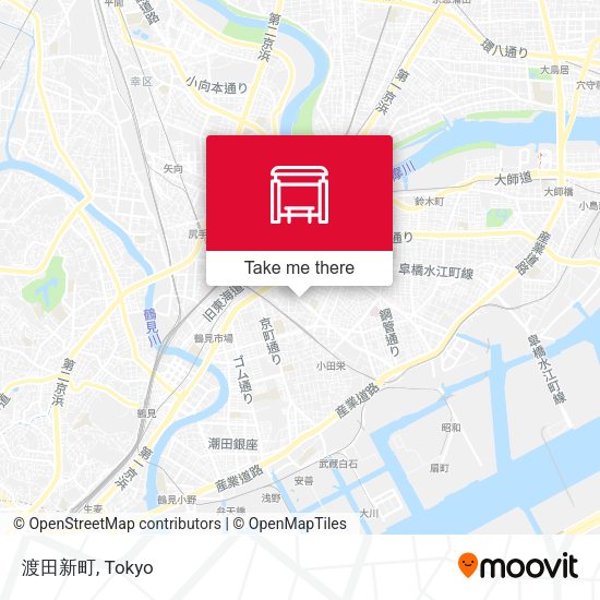 渡田新町 map