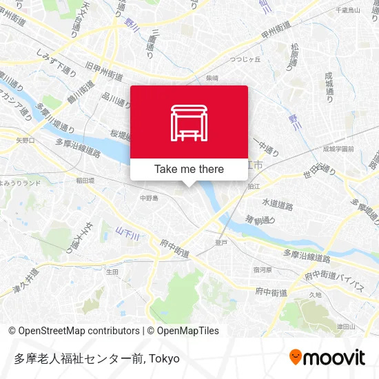 多摩老人福祉センター前 map