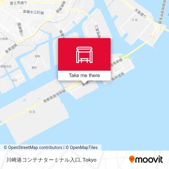 川崎港コンテナターミナル入口 map
