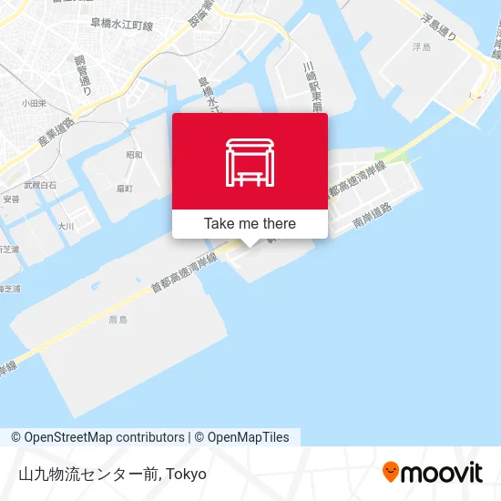 山九物流センター前 map