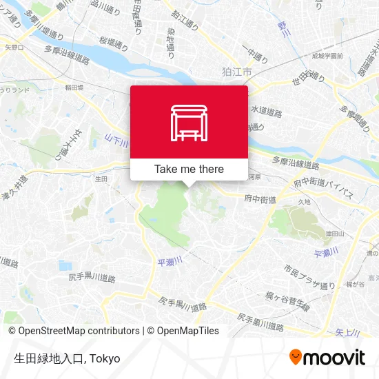 生田緑地入口 map