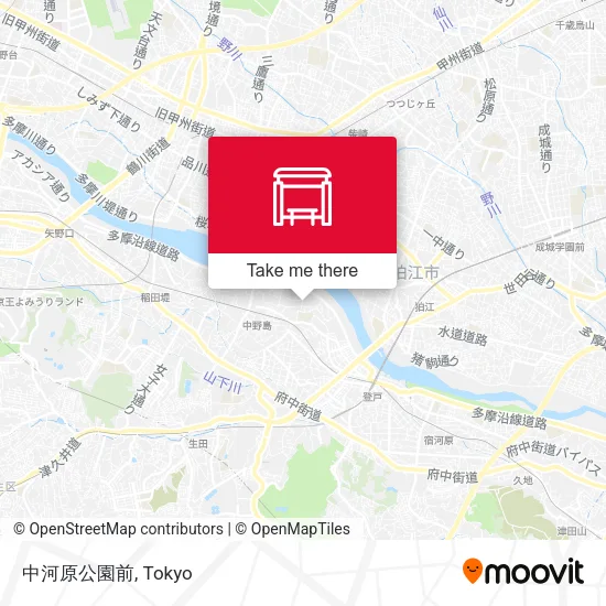 中河原公園前 map