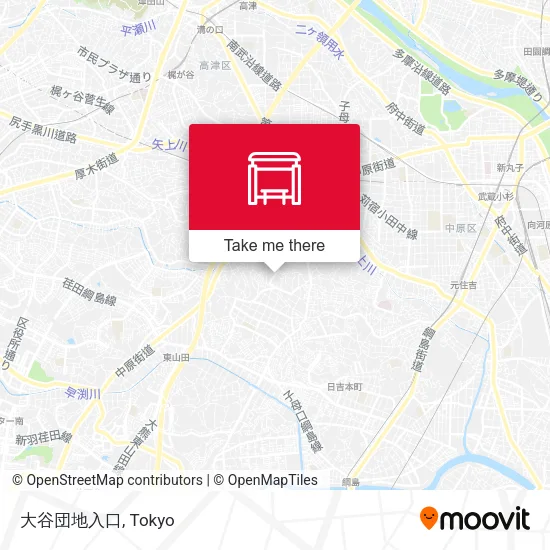 大谷団地入口 map