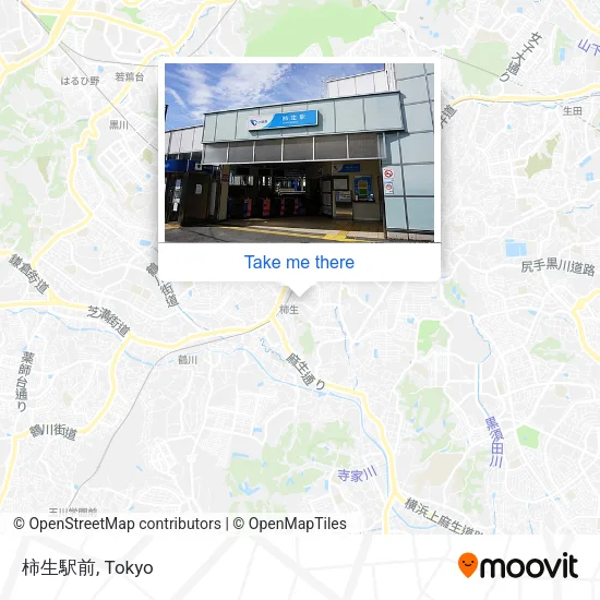 柿生駅前 map
