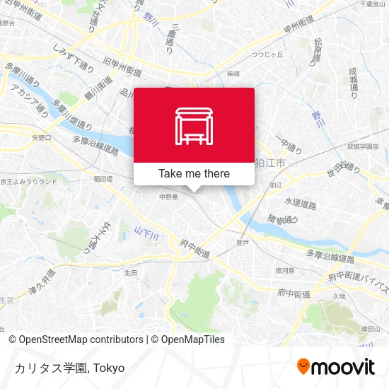 カリタス学園 map