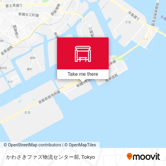 かわさきファズ物流センター前 map